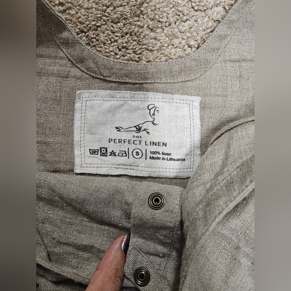 Notperfectlinen Tank With Snap Buttons